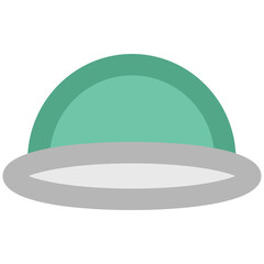 Kitchen utensil, icon of bowl 