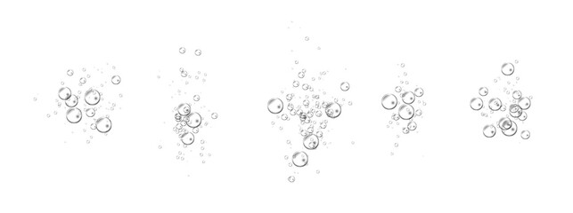 Underwater Sparkling Air Bubbles - obrazy, fototapety, plakaty