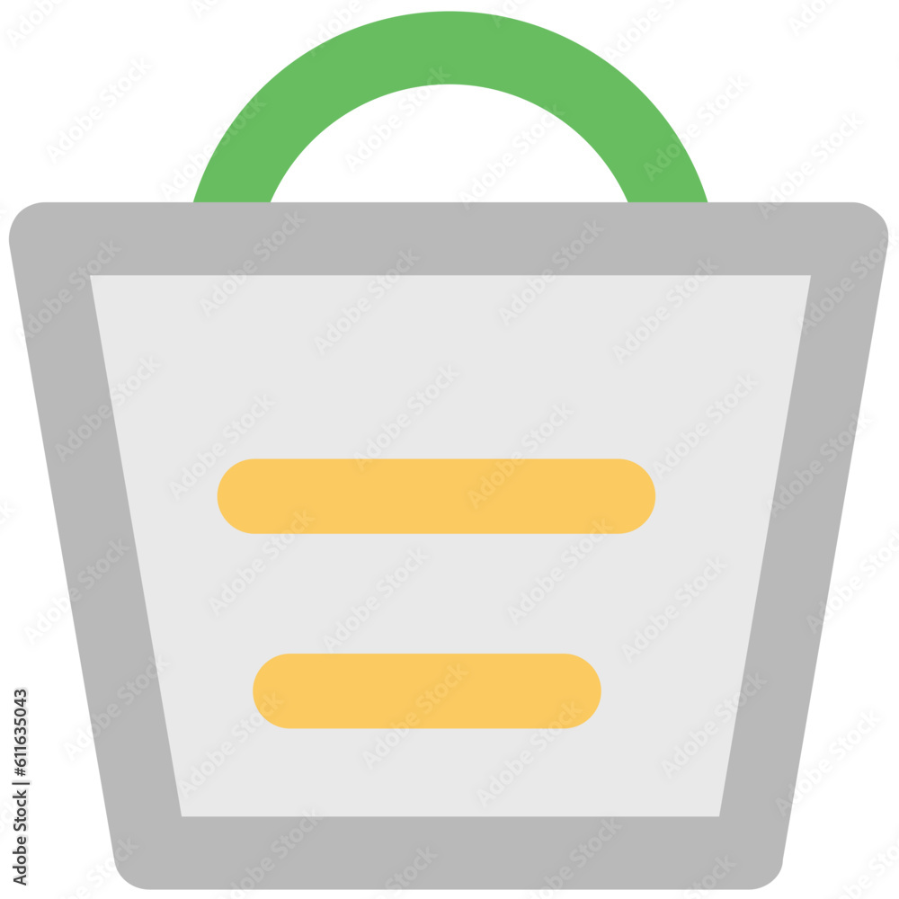 Sticker an icon design of shopping basket