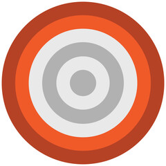 A dartboard bold line vector