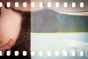 Dusty and grungy 35mm film texture or surface