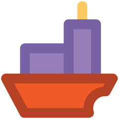 A ship bold line icon download