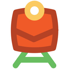 A public transport bold line icon