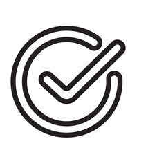 check mark icon design vector template