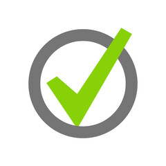 check mark icon design vector template