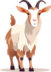 cute goat animal clipart for eid adha decoration element
