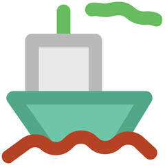 A ship bold line icon download