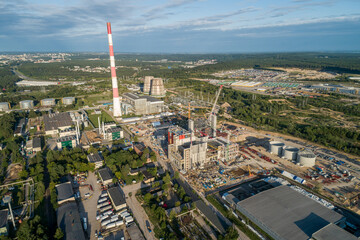 Cogeneration Power Plant Construction Area in Vilnius, Lithuania