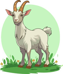 goat cartoon animals clipart