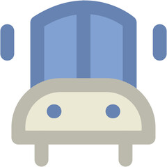 Fototapeta premium Bus icon in line design 