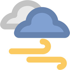 Windsock denoting forecast in bold line icon