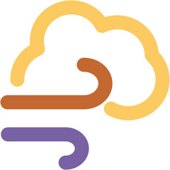 Windsock denoting forecast in bold line icon