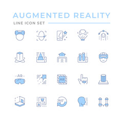Set color icons of augmented reality