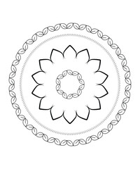 mandala pattern design, vector best illustration design.