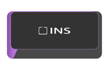 Single vector illustration button on the keyboard