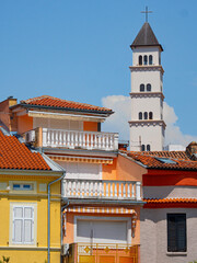 Fototapeta na wymiar Crikvenica, Kroatien, Altstadt und Hafenbereich