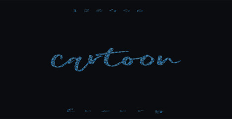 cartoon Abstract Fashion Best font alphabet. Minimal modern urban fonts for logo, brand, fashion, Heading etc. Typography typeface uppercase lowercase and number. vector illustration full Premium look