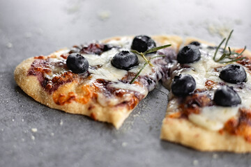 Homemade  Blueberry Cheese Pizza