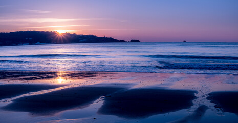 coucher de soleil sur l'Océan