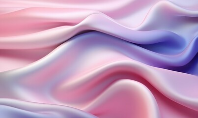 Obraz premium Colorful Silk Fabric Background. Soft and Smooth Satin Background. Generative AI