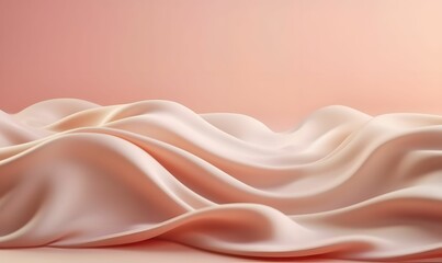 Fototapeta premium Colorful Silk Fabric Background. Soft and Smooth Satin Background. Generative AI