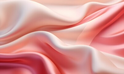 Obraz premium Colorful Silk Fabric Background. Soft and Smooth Satin Background. Generative AI