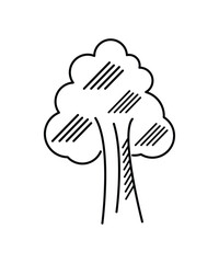 tree icon, vector best line icon.