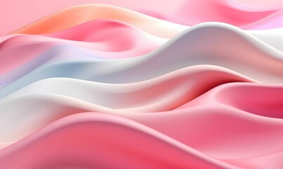 Obraz premium Colorful Silk Fabric Background. Soft and Smooth Satin Background. Generative AI