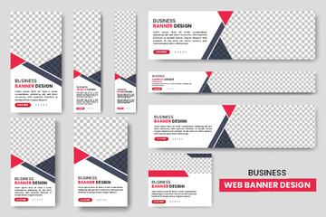 Abstract banner design web banner template Set, cover header background for website design, Social Media Cover ads banner, flyer, invitation card