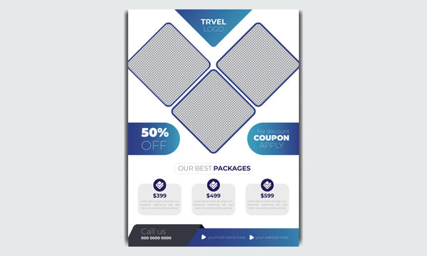 Simple creative flyer design template
