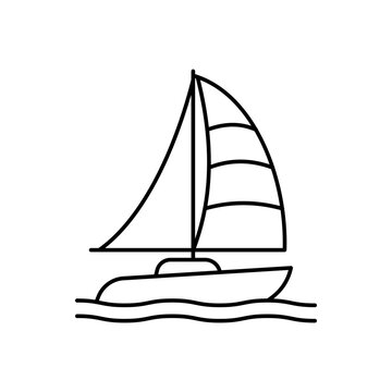 recommend clip art: Yacht Vector Outline Vector Icon that can easily edit or modify
                    
                    