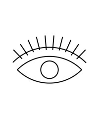 open eye icon, vector best line icon.