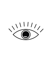 eye icon, vector best flat icon.