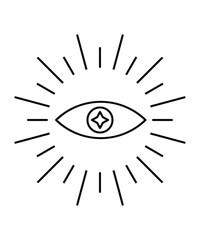 eye icon, vector best line icon.