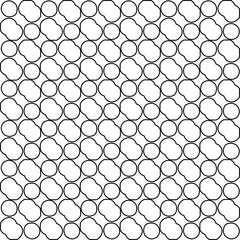 Stylish texture with figures from lines.
Abstract geometric black and white pattern for web page, textures, card, poster, fabric, textile. Monochrome graphic repeating design. 