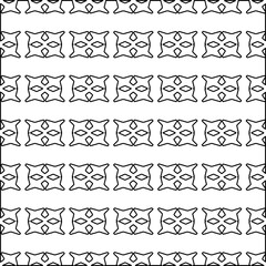 Obraz premium Background with abstract shapes. Black and white texture. Seamless monochrome repeating pattern for decor, fabric, cloth. 