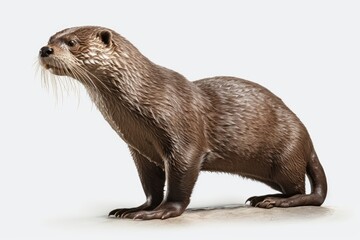 Fototapeta premium Otter. Generative AI.