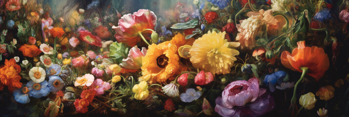 Obraz na płótnie Canvas Spring flowers close up