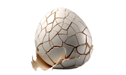 Cracked egg with ribbon HD transparent background PNG Stock Photographic Image