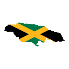 Jamaica flag simple illustration for independence day or election