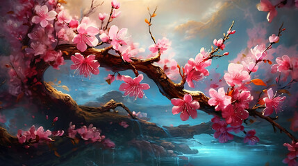 Obraz na płótnie Canvas Beautiful spring flowers