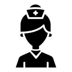 nurse glyph icon