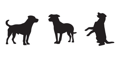 Dog silhouette vector eps 10
