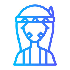 indian gradient icon