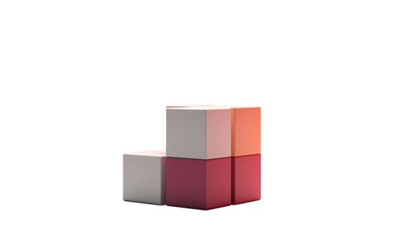 cube isolated on white HD transparent background PNG Stock Photographic Image - Powered by Adobe