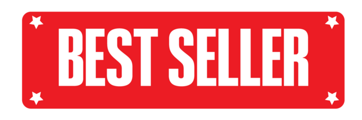 Best seller button web banner templates. Promotional sale badge and retail paper stickers.