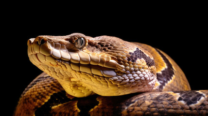 Obraz premium python in detailed view created with Generative AI technology