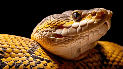 Fototapeta premium python in detailed view created with Generative AI technology
