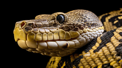 Fototapeta premium python in detailed view created with Generative AI technology