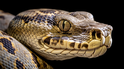 Fototapeta premium python in detailed view created with Generative AI technology